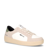 Nika LTH sneaker in ecopelle bianco verde militare | Boscaini Scarpe