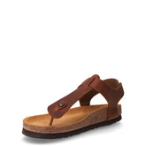 Sandalo infradito in pelle cognac | Boscaini Scarpe