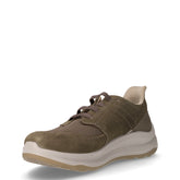 Sneaker in pelle e tessuto muschio | Boscaini Scarpe