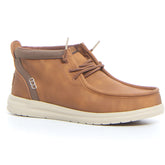 Wally Mid polacchino in ecopelle cognac | Boscaini Scarpe