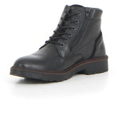 Stivaletto stringato con zip nero | Boscaini Scarpe