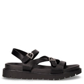 Sandalo in ecopelle nero | Boscaini Scarpe