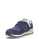 574 sneaker bambino in pelle navy | Boscaini Scarpe