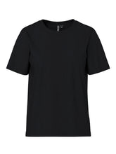 T-shirt girocollo in cotone nero | Boscaini Scarpe