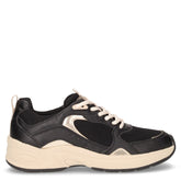 Zarvia sneaker in ecopelle e tessuto nero | Boscaini Scarpe