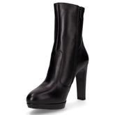 Tronchetto in pelle con zip nero | Boscaini Scarpe