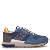 Sneaker in pelle e tessuto blu | Boscaini Scarpe