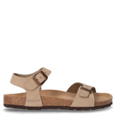 Sara sandalo in pelle kaki | Boscaini Scarpe