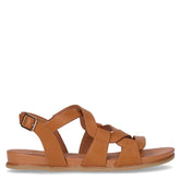 Sandalo in ecopelle marrone tanno | Boscaini Scarpe