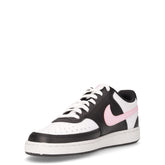 Court Vision Low sneaker in ecopelle nero rosa | Boscaini Scarpe