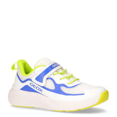Pro-Ran sneaker bambino in tessuto ed ecopelle bianco blu | Boscaini Scarpe