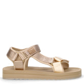 Sandalo sportivo in tessuto oro | Boscaini Scarpe