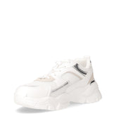 Sneaker in ecopelle e tessuto bianco | Boscaini Scarpe