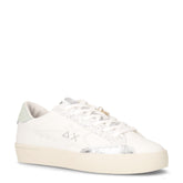 Katy sneaker ragazza in ecopelle e pelle bianco azzurro - SUN68 | Boscaini Scarpe