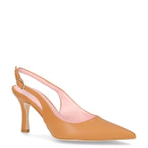 Décolleté slingback a punta in ecopelle miele - DU SIMON | Boscaini Scarpe