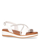 Sandalo con zeppa bianco | Boscaini Scarpe