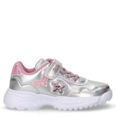 Sneaker in ecopelle bambina argento rosa | Boscaini Scarpe