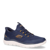 Summits top rate sneaker slip ins in tessuto blu - SKECHERS UOMO | Boscaini Scarpe