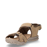 Sandalo sportivo in pelle kaki | Boscaini Scarpe