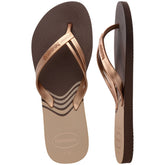 Elegance ciabatta infradito dark brown | Boscaini Scarpe