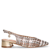 Slingback in ecopelle oro bianco argento | Boscaini Scarpe