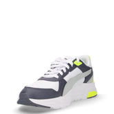 Trinity 2 sneaker in ecopelle e tessuto bianco grigio | Boscaini Scarpe