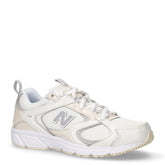 408 sneaker in tessuto ed ecopelle bianco beige | Boscaini Scarpe
