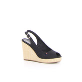 Iconic Elena sandalo con zeppa nero | Boscaini Scarpe