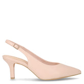 Slingback in ecopelle con tacco rosa | Boscaini Scarpe