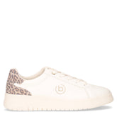 Sneaker in ecopelle bianco animalier | Boscaini Scarpe