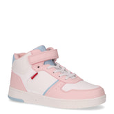 Sneaker mid da bambina in ecopelle rosa bianco - LEVIS KID BAMBINO | Boscaini Scarpe