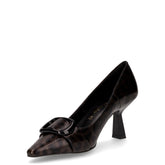 Décolleté a punta in ecopelle moro leopardo | Boscaini Scarpe