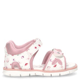 Fogil sandalo in ecopelle bambina bianco rosa | Boscaini Scarpe