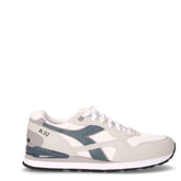 N.92 sneaker in tessuto ed ecopelle grigio temporale | Boscaini Scarpe