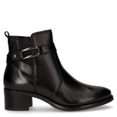 Tronchetto in pelle con zip nero | Boscaini Scarpe