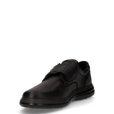 Scarpa comoda extra wide con strappo in pelle nero | Boscaini Scarpe