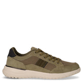 Lee sneaker in pelle e tessuto oliva | Boscaini Scarpe