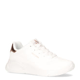 Uno lite shimmer along sneaker in ecopelle bianco | Boscaini Scarpe
