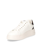 Sneaker in pelle ed ecopelle bianco marrone | Boscaini Scarpe