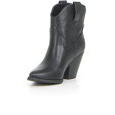 Stivaletto camperos con tacco nero | Boscaini Scarpe