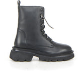 Anfibio con lacci strass nero | Boscaini Scarpe