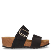 Ciabatta con zeppa nero rust | Boscaini Scarpe