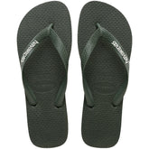 Rubber ciabatta infradito green olive | Boscaini Scarpe