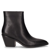 Camperos in pelle con tacco nero | Boscaini Scarpe