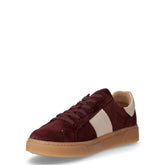 Sneaker in pelle scamosciata bordeaux | Boscaini Scarpe
