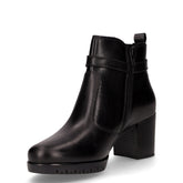 Tronchetto in pelle con zip nero | Boscaini Scarpe