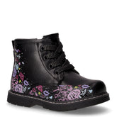 Anfibio in ecopelle con stampa graffiti bambina nero | Boscaini Scarpe