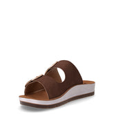 Ciabatta in ecopelle scamosciata marrone | Boscaini Scarpe