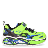 Mega Scene sneaker in tessuto ed ecopelle bambino lime nero | Boscaini Scarpe