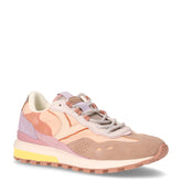 Sneaker in pelle e tessuto rosa | Boscaini Scarpe